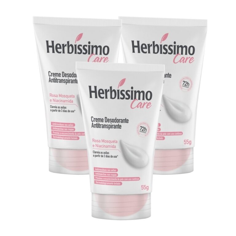 Kit 3 unid – Desodorante Creme Antitranspira