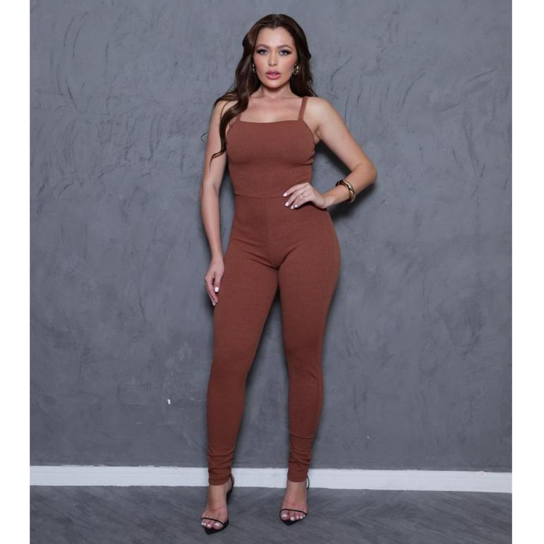 Macacão Virginia Sem Bojo Comprido Anarruga Premi