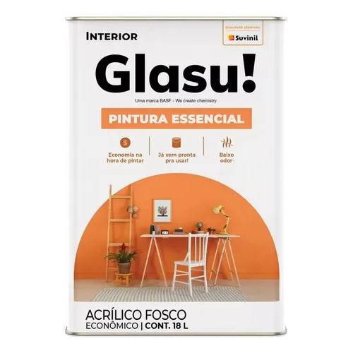 Tinta Acrílica 18L Branco Neve Glasurit Suvinil