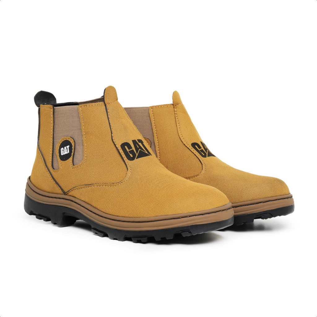 Bota Botina Masculina Cano Curto Dia a Dia E Trabalho Kit Únitário Opcional