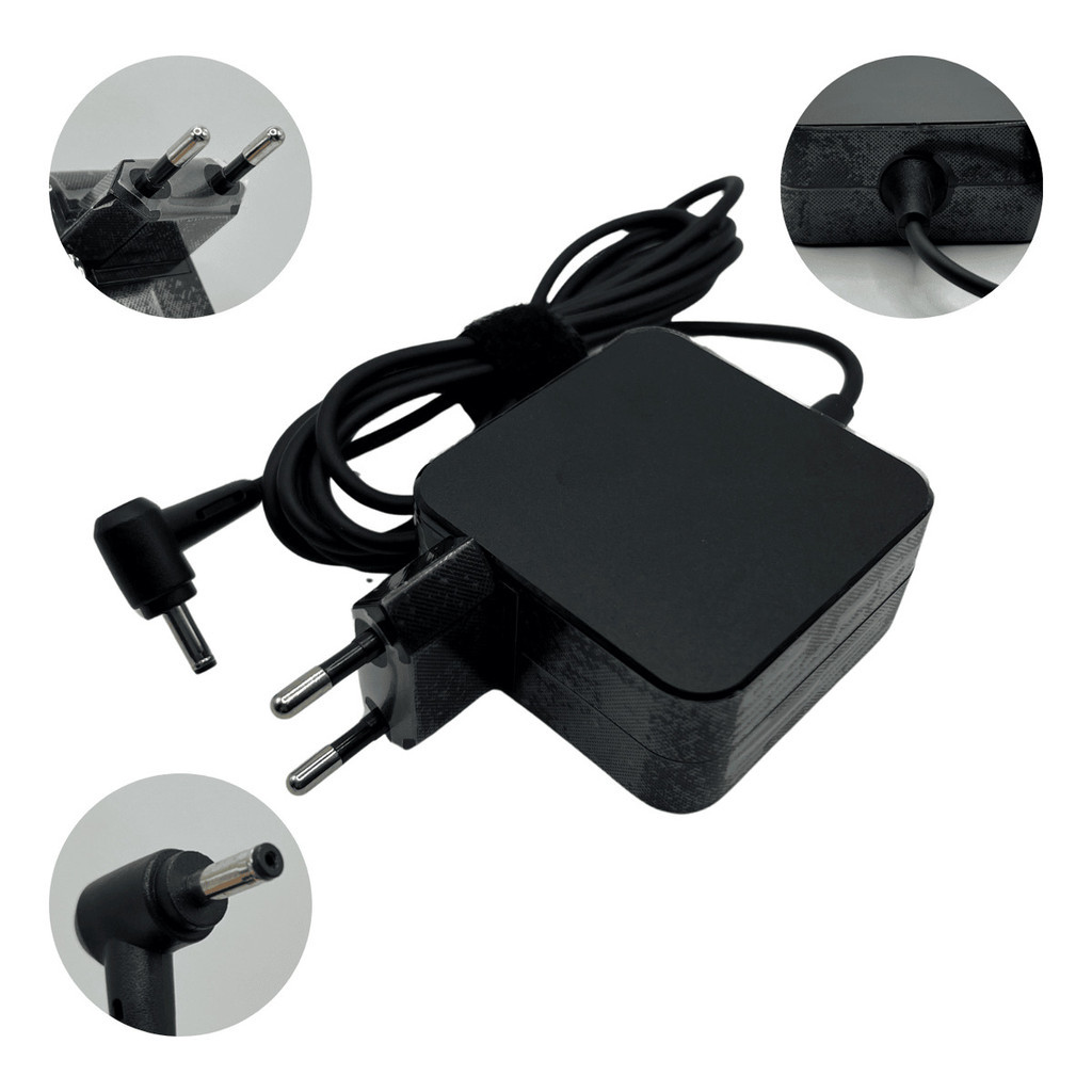 Fonte Carregador Para Notebook Asus 45W 19V 2.37A | Plug 4.0×1.35mm | Proteção Anti-Curto