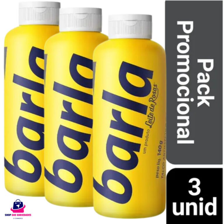 Kit 3 Talcos Antisséptico Super Seco Barla 80G ou
