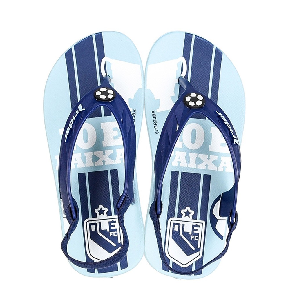 Chinelo Rider Infantil Baby Azul Macio Conforto para Menino
