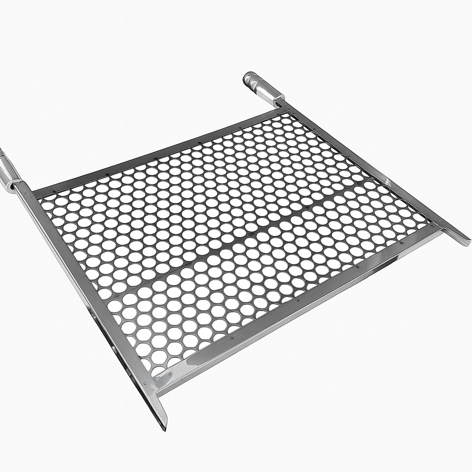 Grelha Moeda Inox Churrasco 40, 45, 50, 55, 60 E 65cm Reforçada Alvenaria