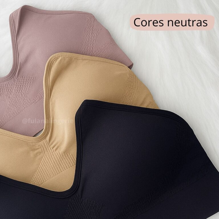 Sutiã Com Alcinha Alta Sustentação Com Bojo Rem