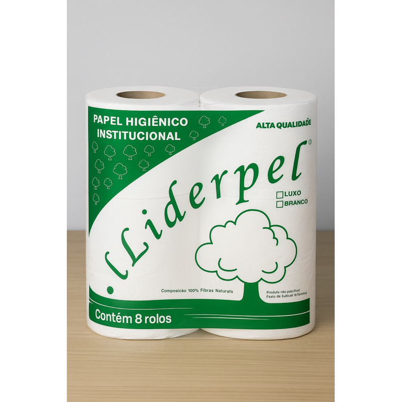 8 Rolão de higiênico branco – Papel higiênico grande