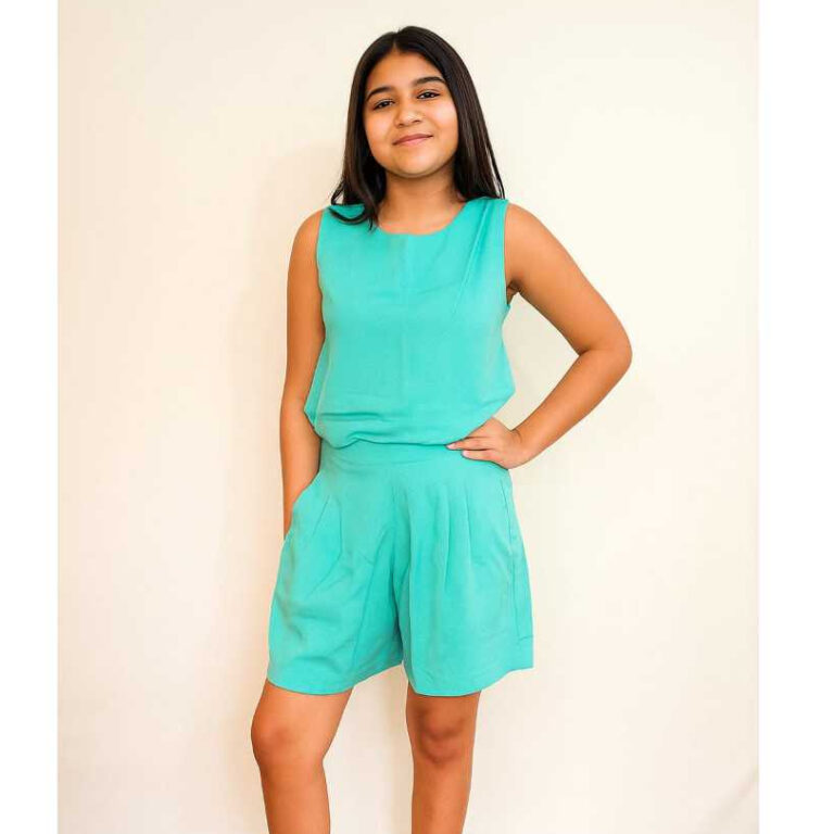 Conjunto Feminino Regata e Short Linho  Look Casua