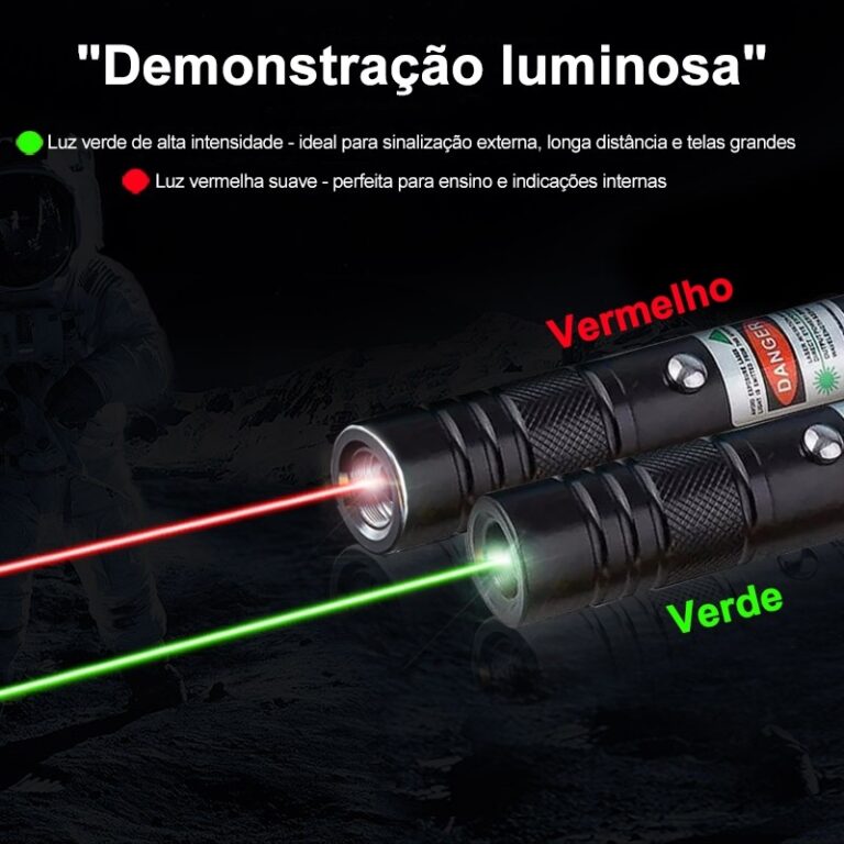 Laser Verde/vermelho  de Alta Potência: Caneta Po