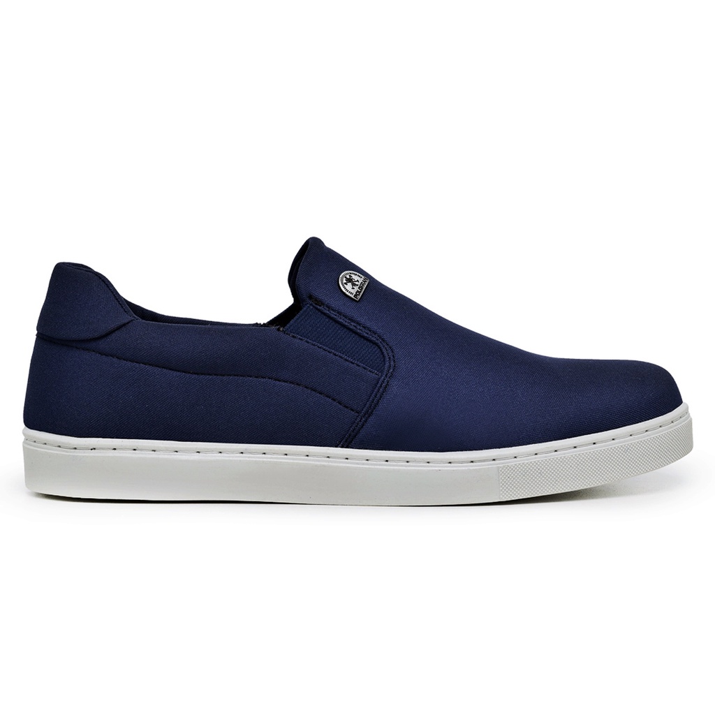 Tênis Polo Fran Sapatênis Slip On Casual Sapato Masculino Confortável Bali