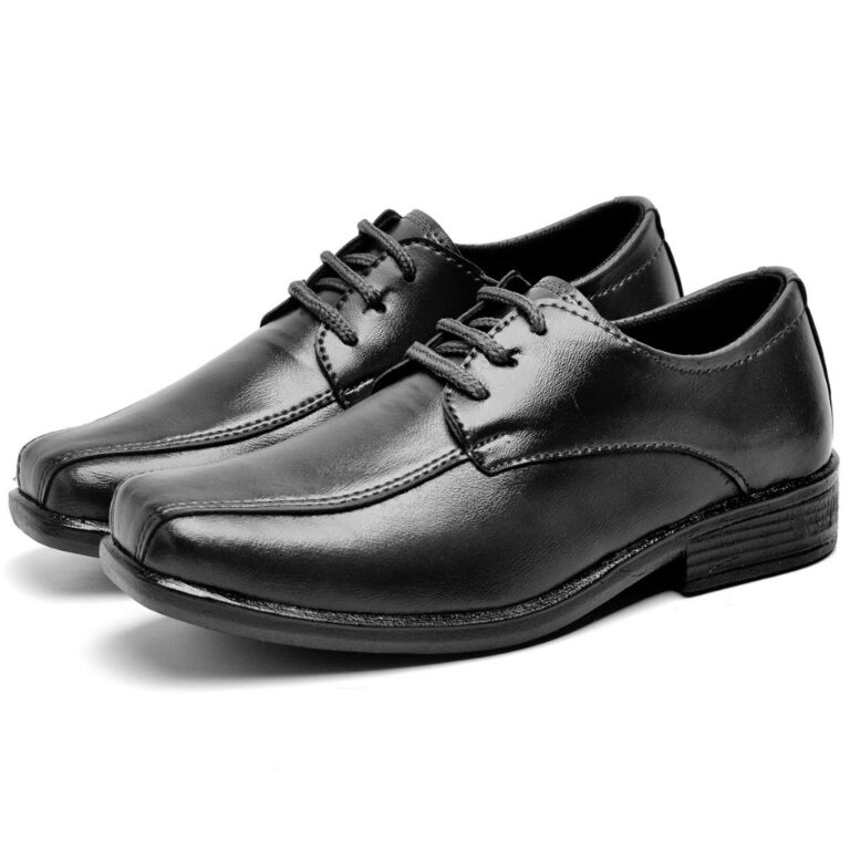 Sapato Social Infantil Masculino Preto, Conforto q