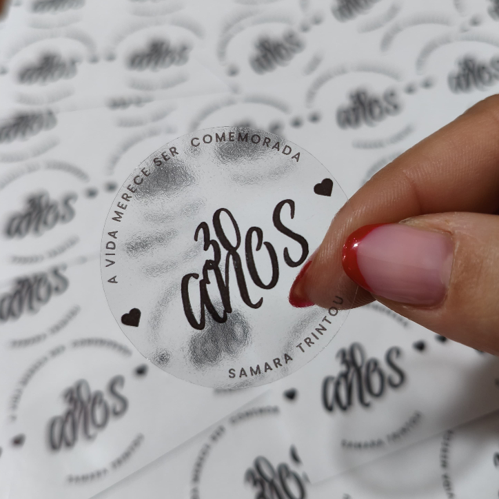Adesivos Personalizados Vinil Transparente | etiqu