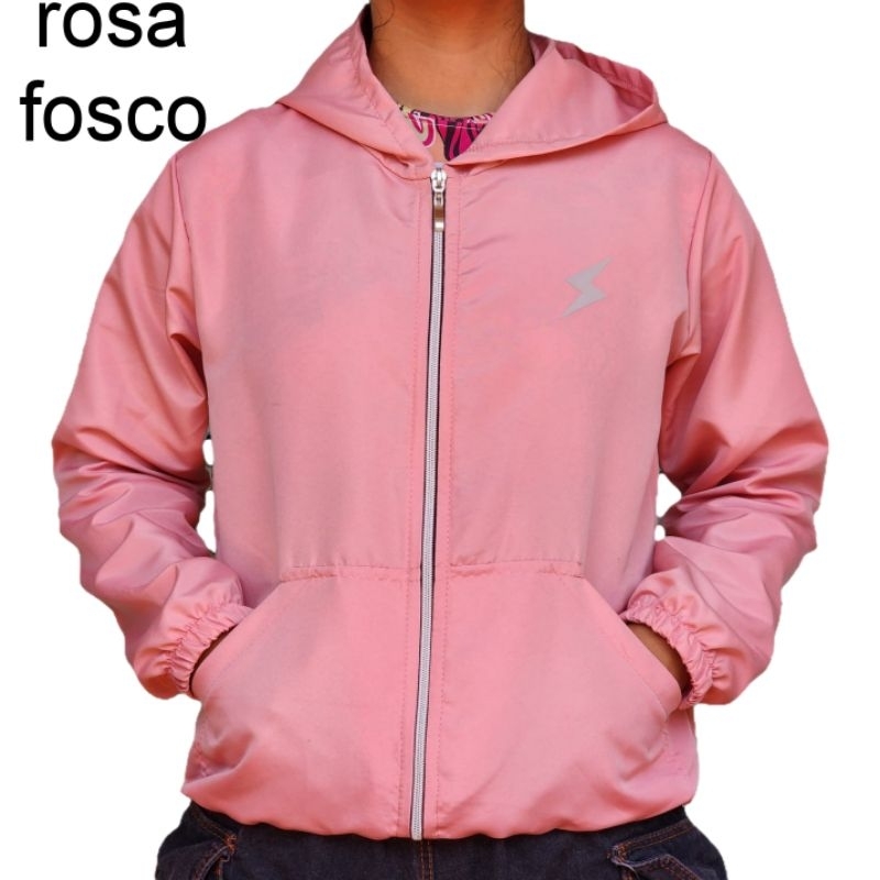 CORTA VENTO  ADULTO  INFANTIL JUVENIL FEMENINO COM BOLSO