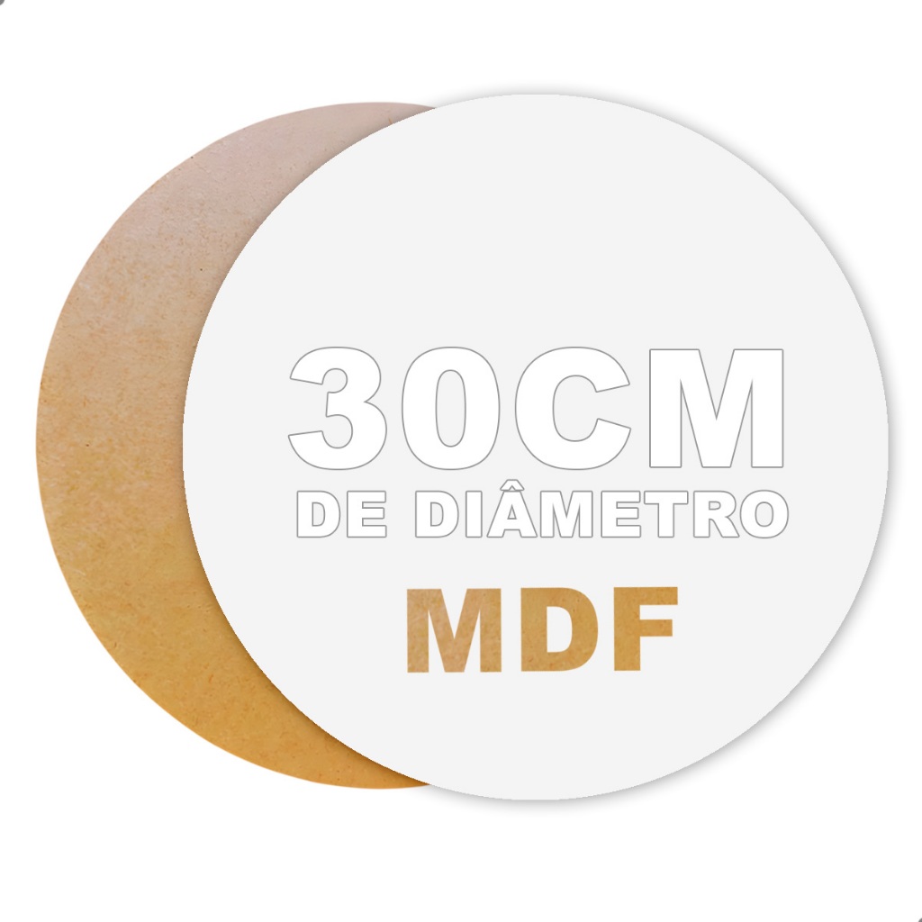kit 10 cake board redondo mdf cru 3mm base bolo confeitaria 30cm resistente