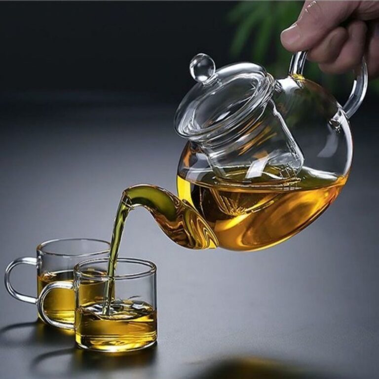 Chaleira de Vidro Borossilicato 1000ml com Infusor