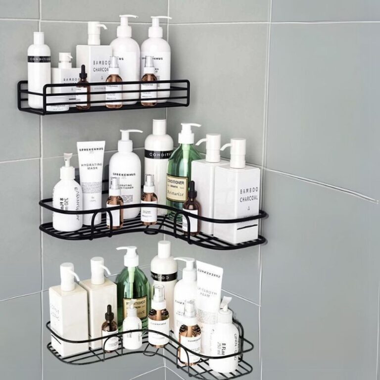 1/2/3 Prateleiras Suporte Auto Adesivas Organizado