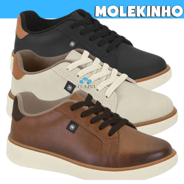 Sapato Infantil Molekinho Napa Monaco Neo Casual C