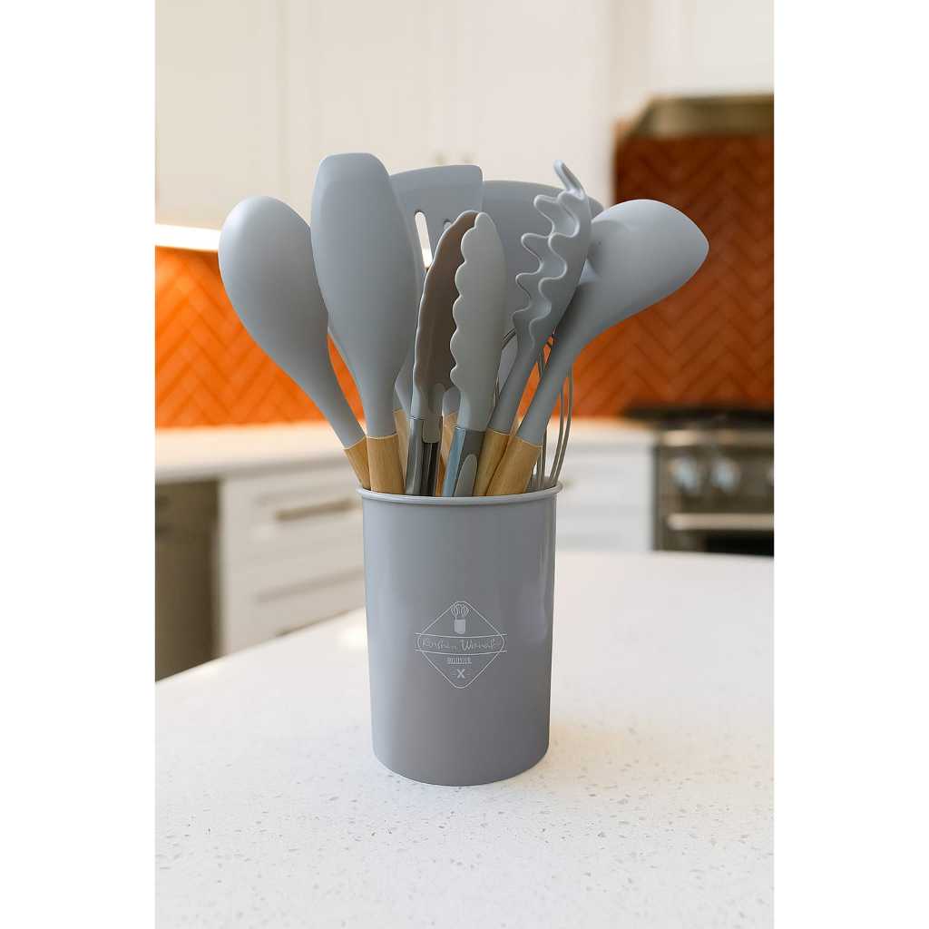Conjunto 12 Utensílios de Silicone Para Cozinha – Kit de Cozinha
