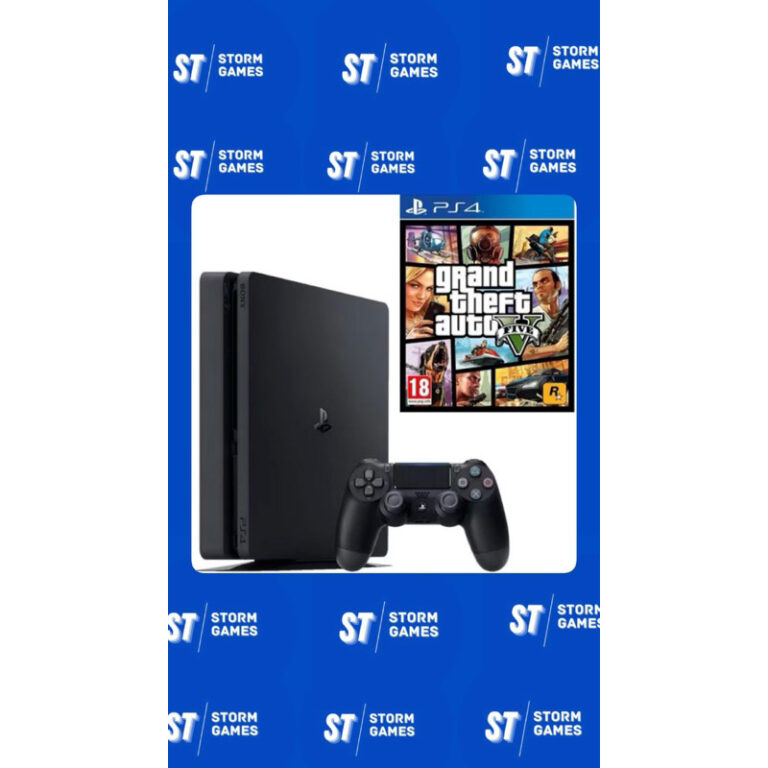 PS4 SLIM SEMINOVO+GTA 5 BRINDE