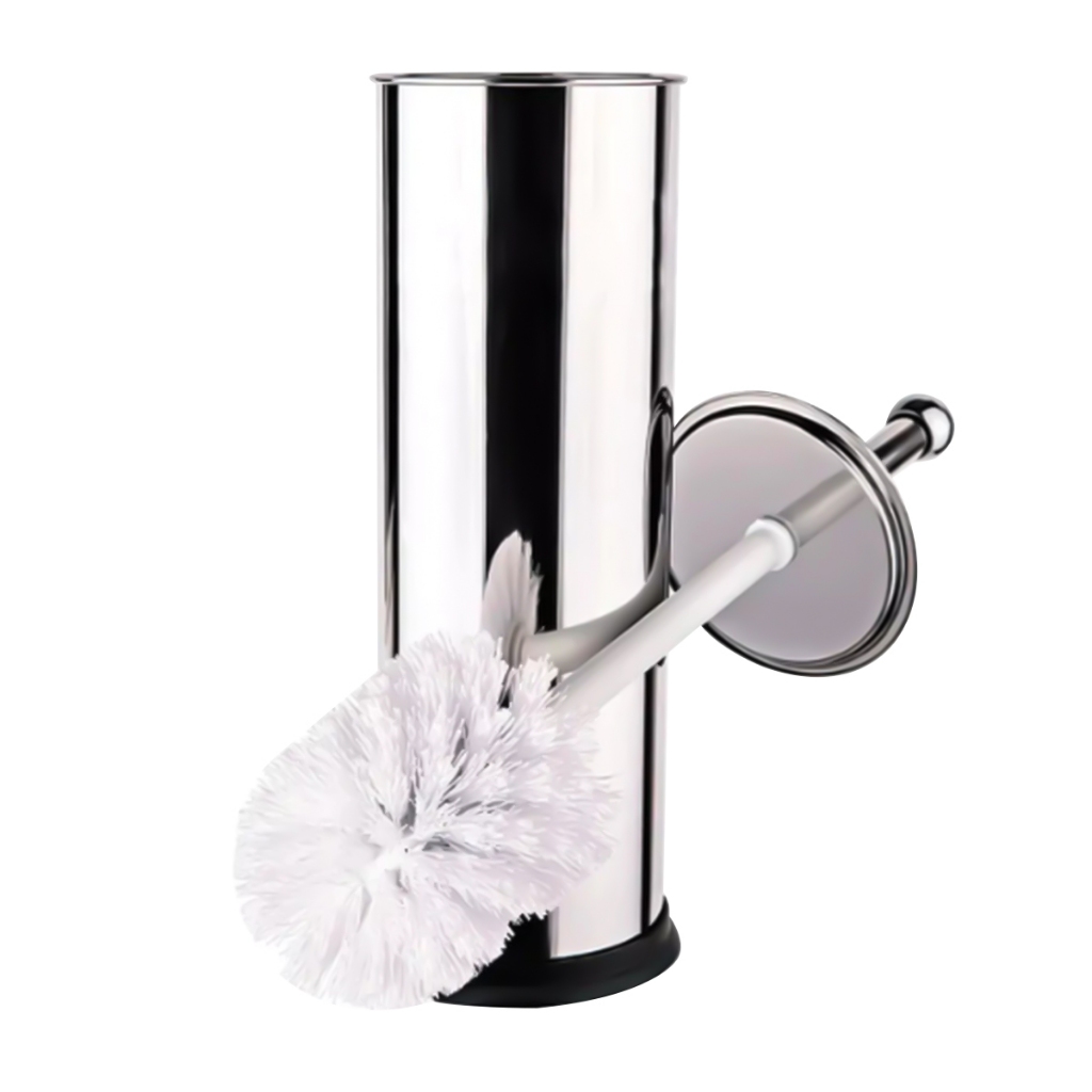 Escova Sanitária Vaso Limpeza Higienização Em Aço Inox C/ Suporte Modelos