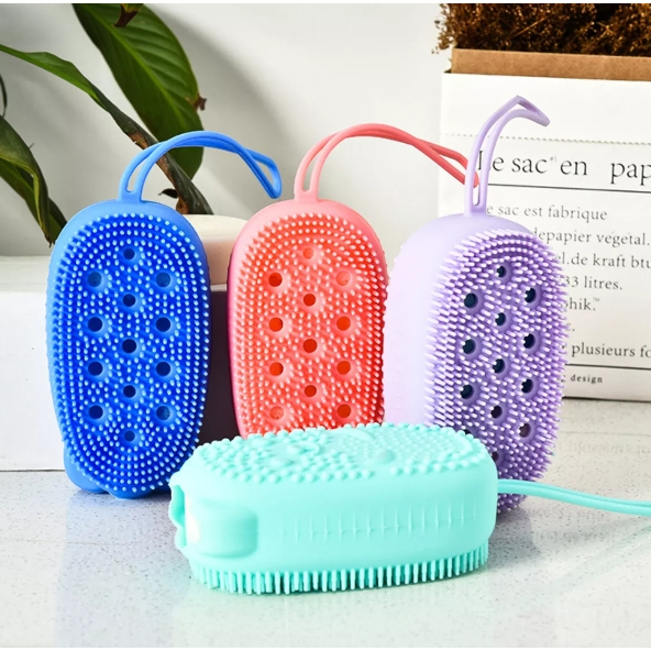 Esponja Para Banho Com Porta Sabão Escova Bucha D