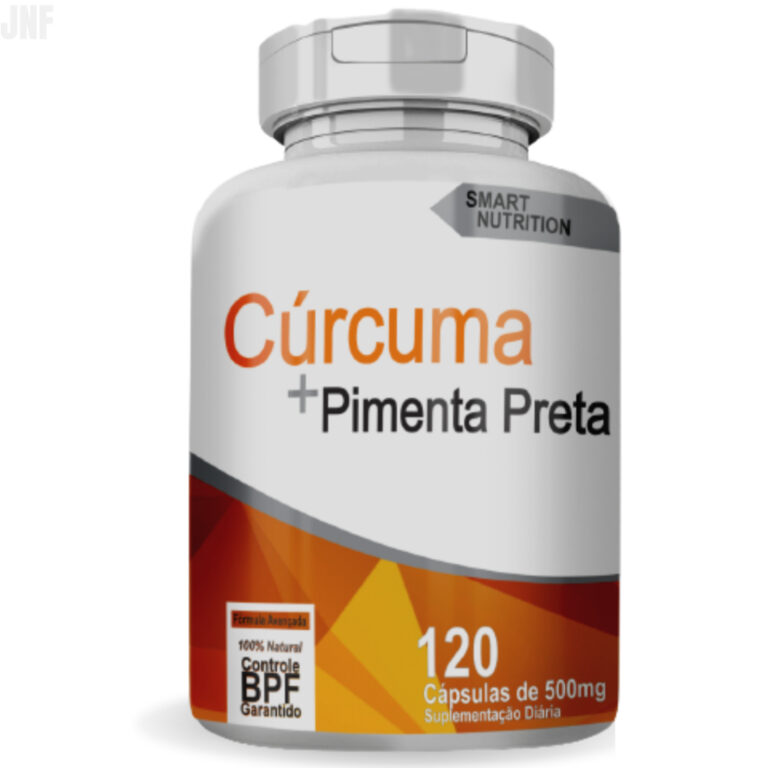 Cúrcuma + Pimenta Preta Com 120 Cápsulas 500mg