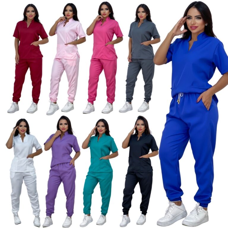 Pijama Cirúrgico Hospitalar Jogger Gola Padre Scr