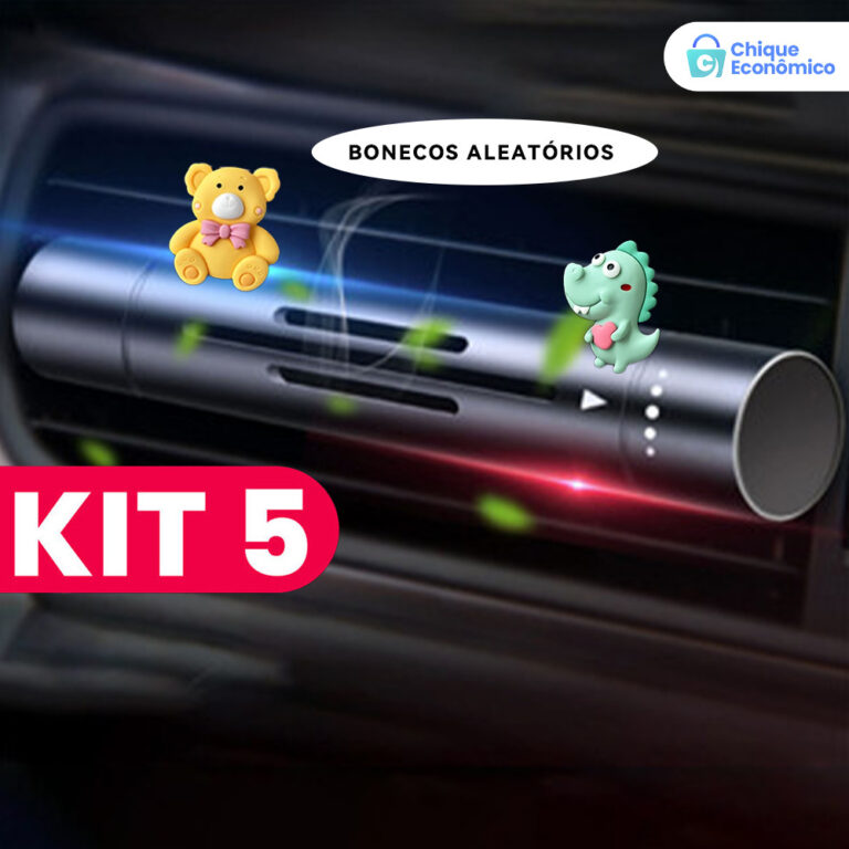 5 KIT Clip Aromaterapia Para Carros De Ar Aromatiz