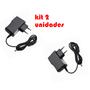 kit 2 fonte de energia alimentaçao bivolt 5v 2a O