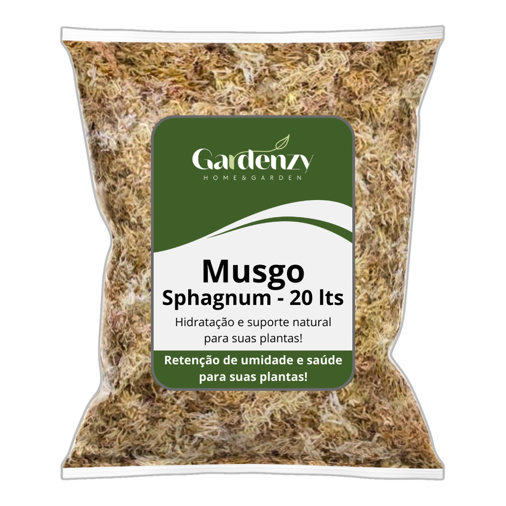 Musgo Sphagnum 100% Natural – Retenção de Umidade, Enraizamento e Substrato para Orquídeas e Plantas