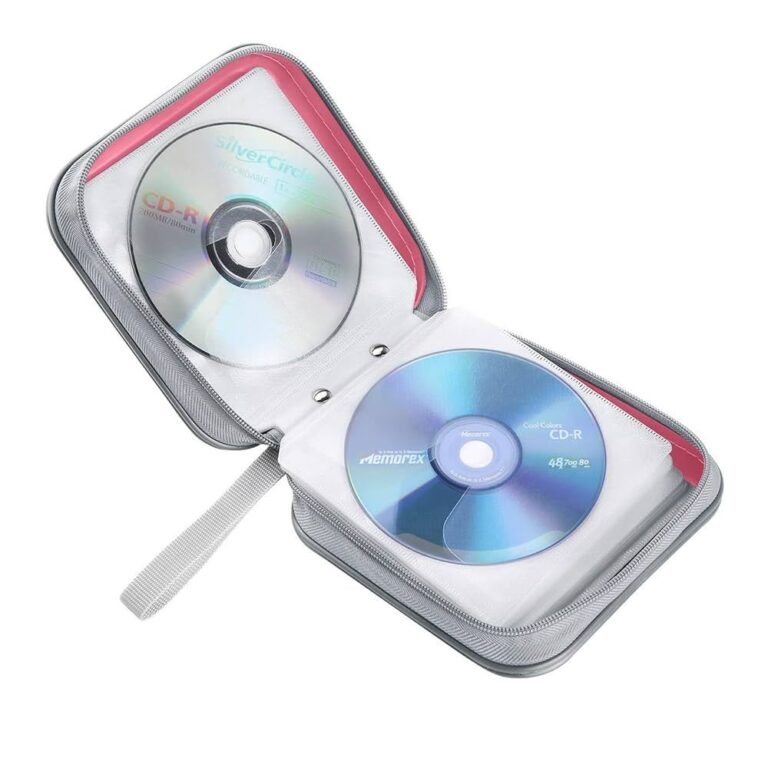 Porta CD Para 40 Discos DVDs Cds Blu-Ray Em PVC Mu