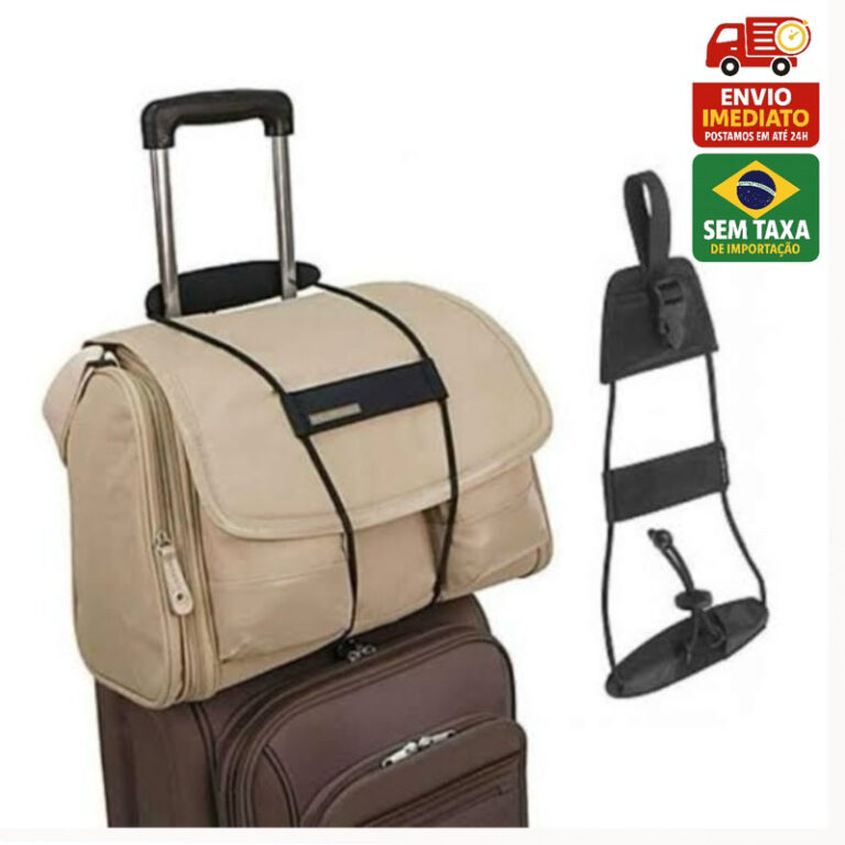 Cinta Ajustável Bagagem Alça Elástica Mala Viag
