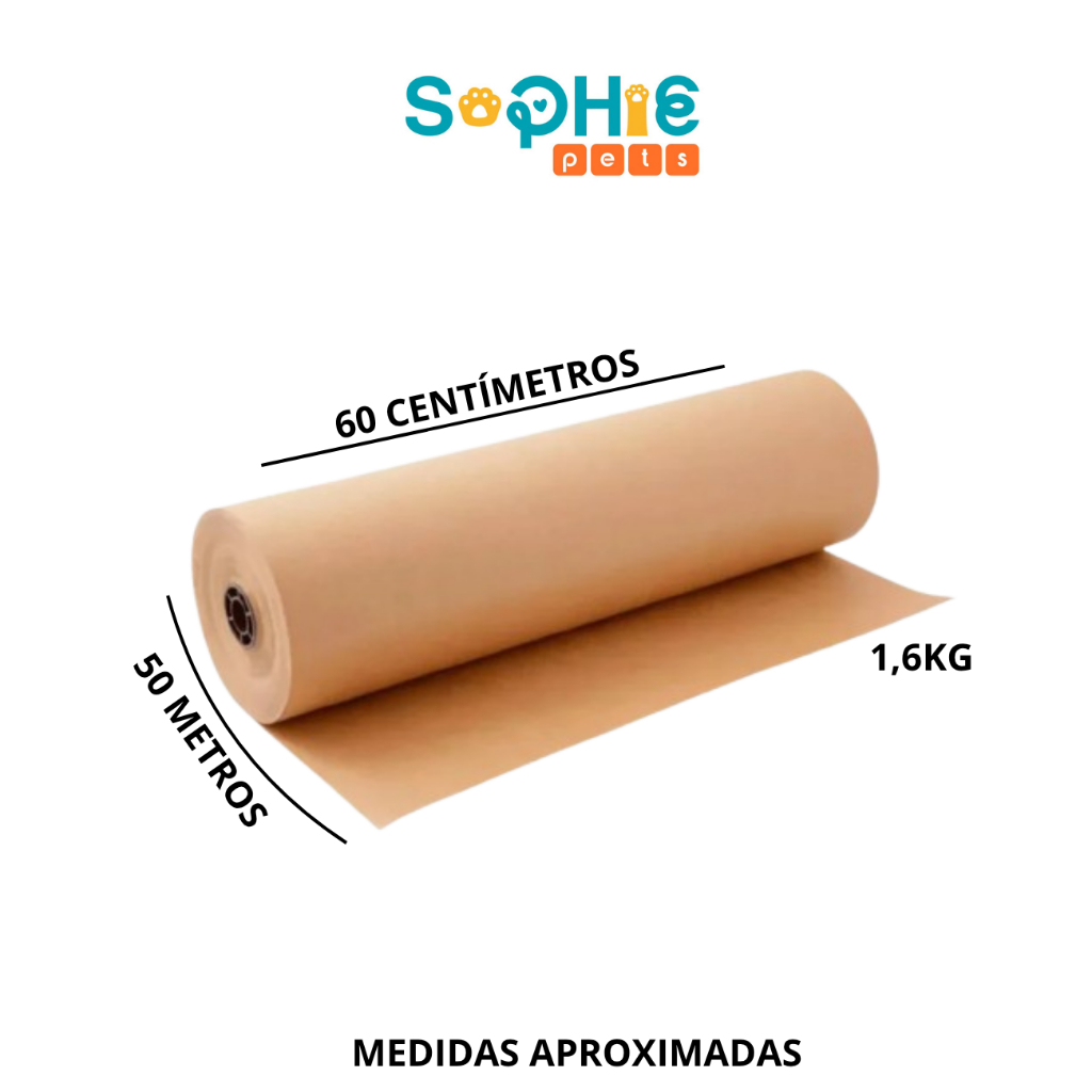 Papel Bobina Rolo Semi Kraft Pardo Embalagem 15cmx50m 30cmx50m 45cmx50m 60cmx50m 90cmx50m