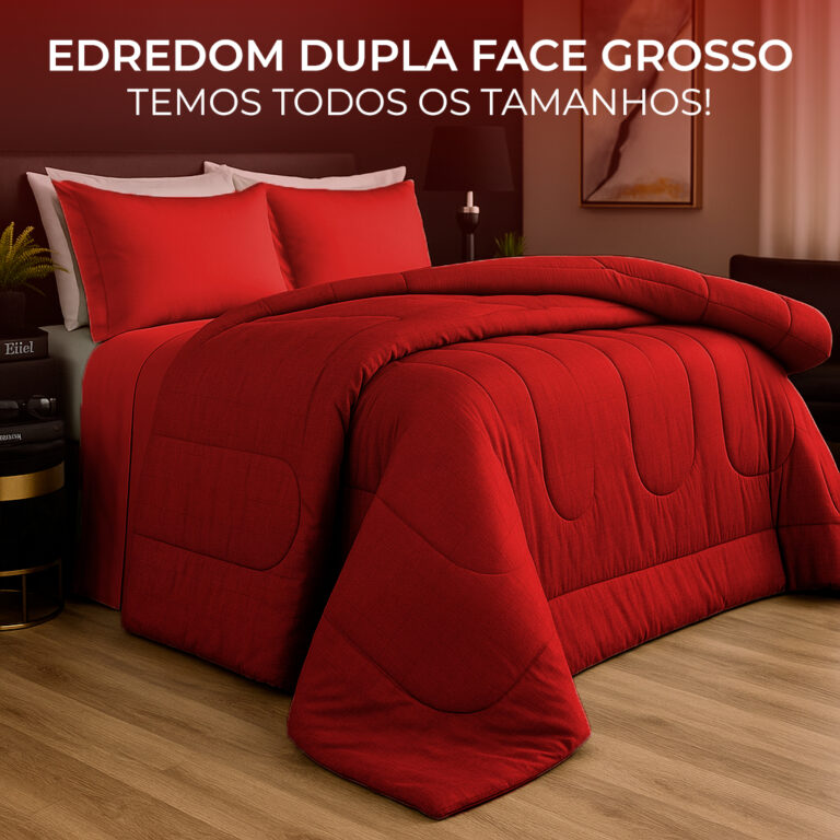 Edredom Dupla Face Grosso 400 Fios Cobertor Macio 