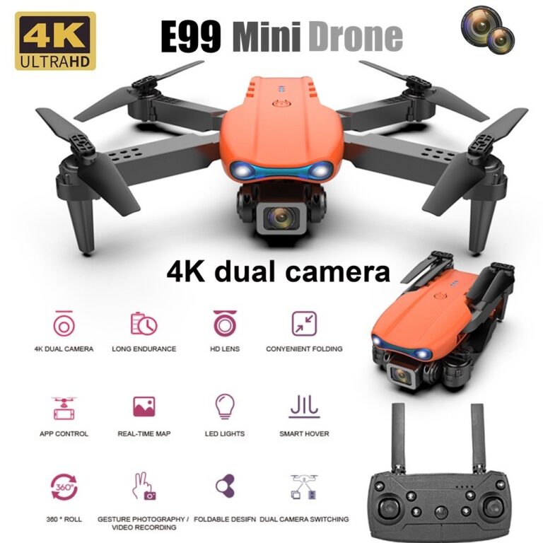 Drone com Câmera 4K K3 E99 Pro Auto Estável Wifi