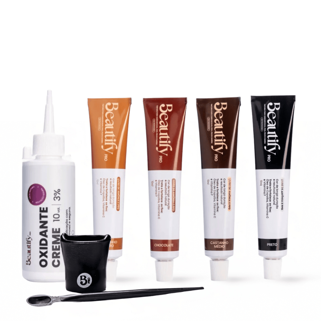 Tintura Beautify Kit para Sobrancelha e Cílios 10ml com Oxidante