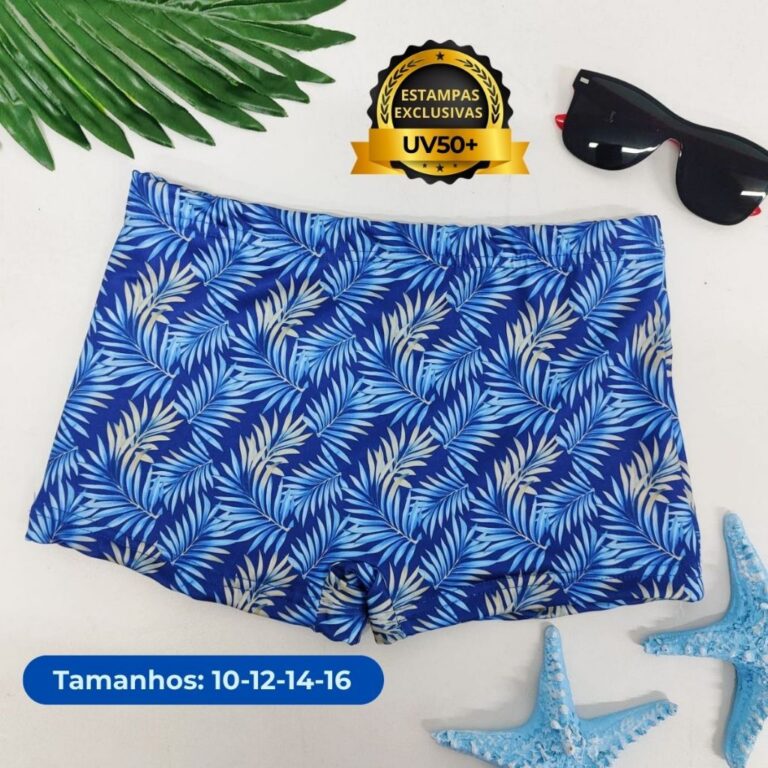Sunga Juvenil Boxer Masculina  Tamanhos 10 12 14 e