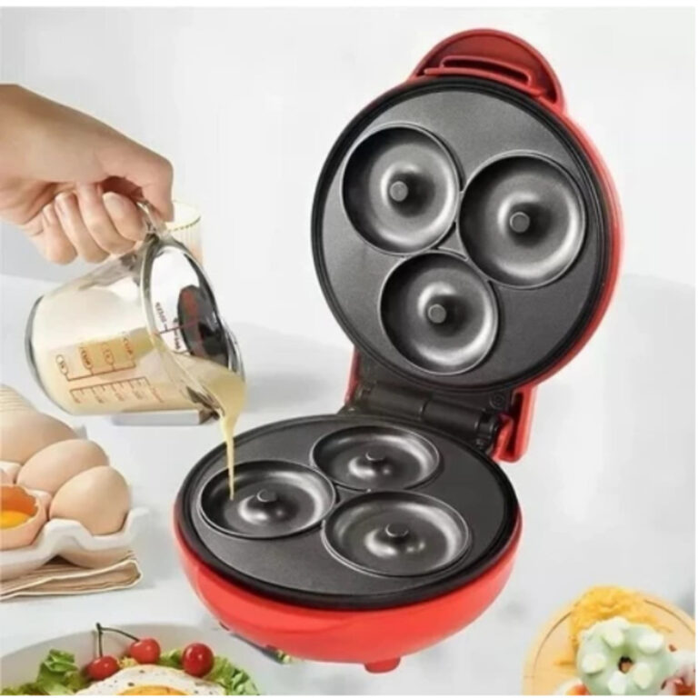 Mini Máquina de Donuts Elétrica 3 Furos –