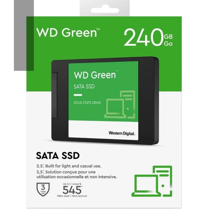 HD SSD 240GB SATA3 interno Western Digital WD Gree