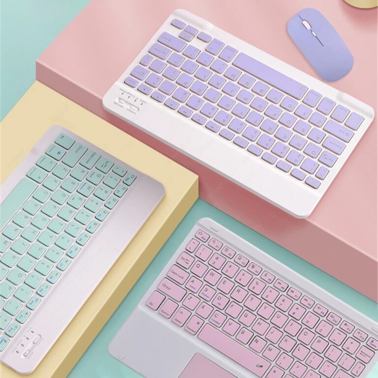 Kit Teclado E Mouse Bluetooth 5.2 Compatível Pc i