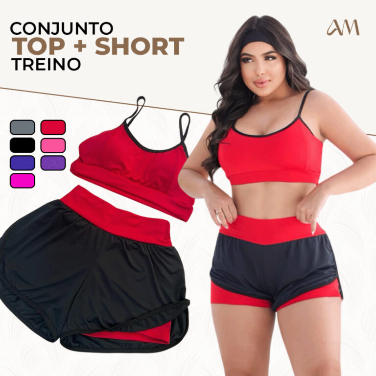 Conjunto Top + Short Duplo Suplex Dryfit Boxeadora