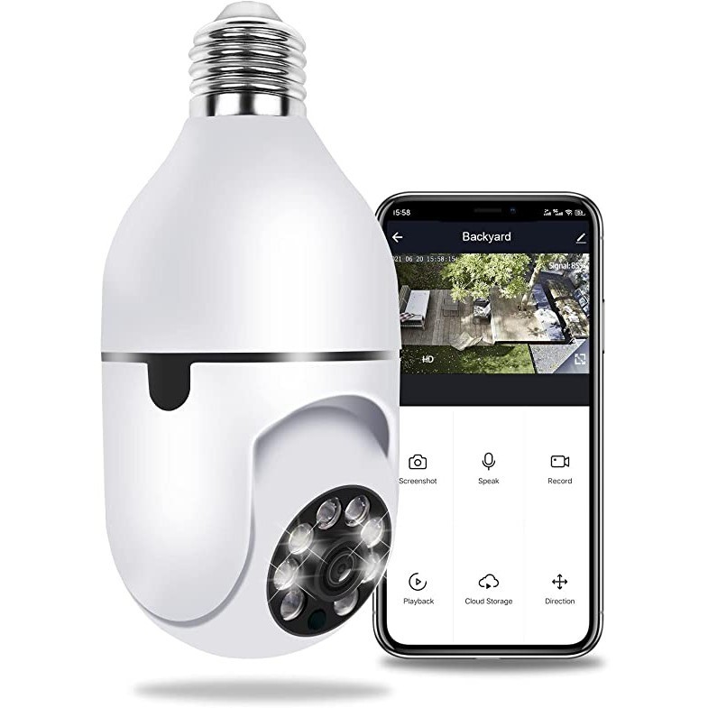 Câmera Segurança Prova Dágua Infravermelho Lâmpada Sem Fio Wifi – Yoosee