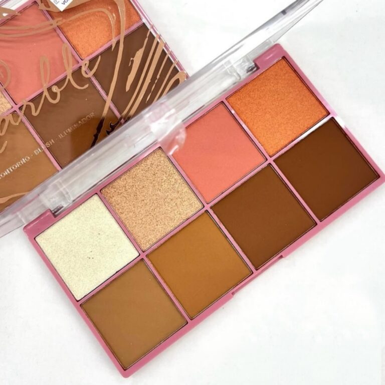 Paleta De Contorno Blush e Iluminador Marble Mylif