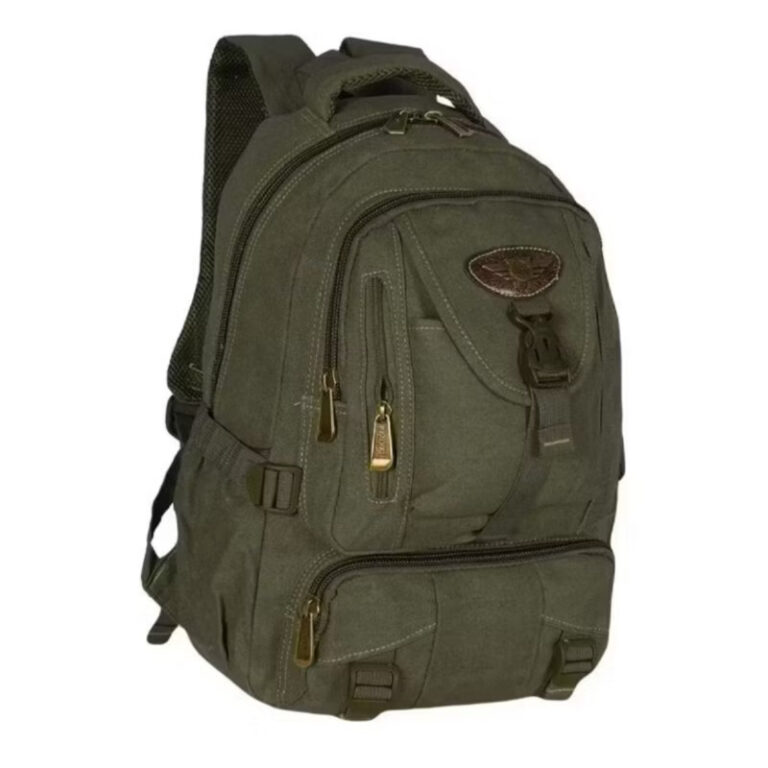 MOCHILA EM LONA PRETA ORIGINAL KVN REFORÇADA MASC
