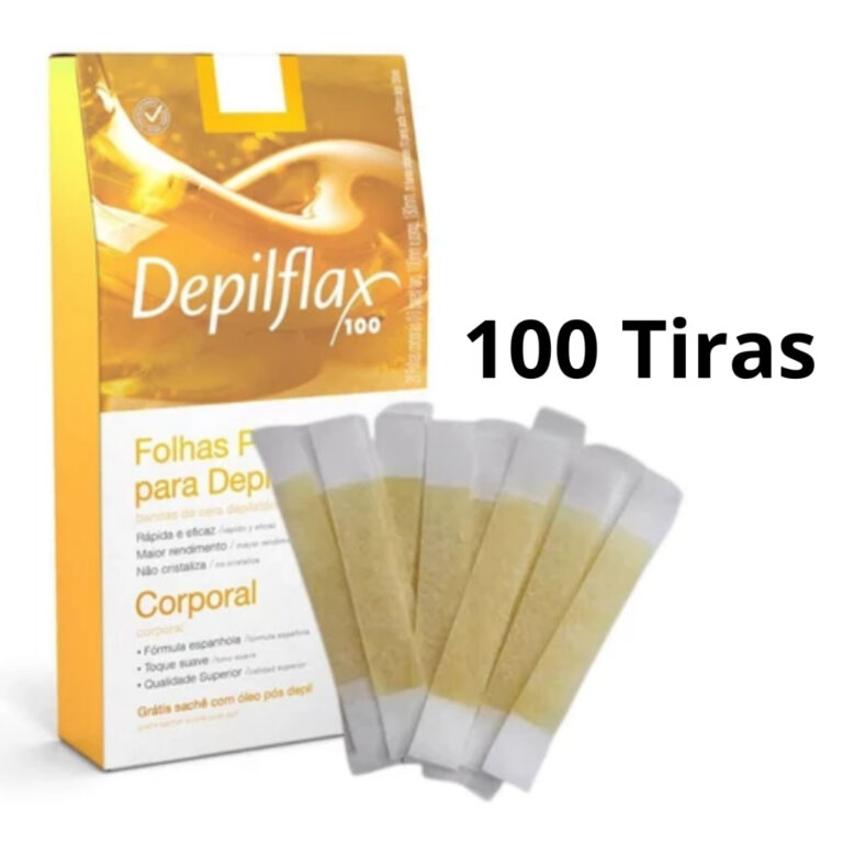100 Tiras De Cera Pronta Sobrancelhas Buço Natura