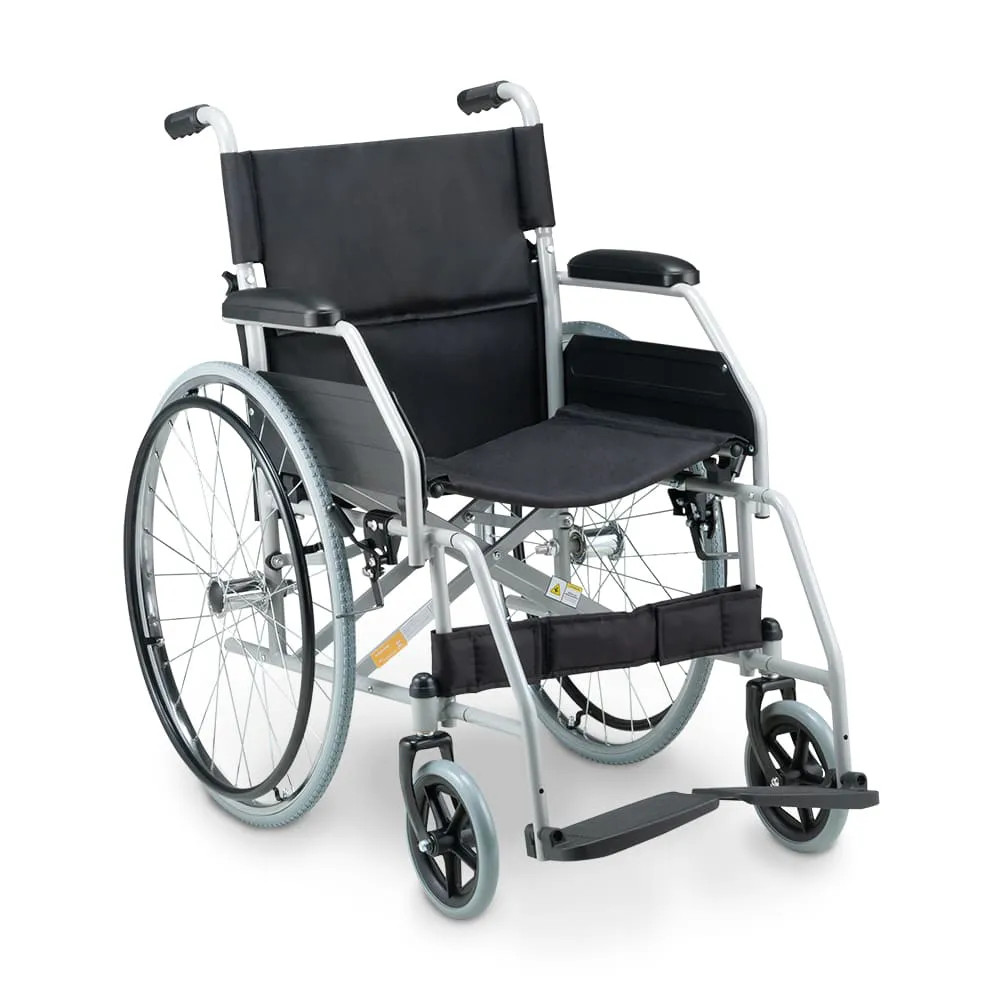 Cadeira de Rodas Dellamed D100 Dobrável Resistente em Aço até 120 Kg