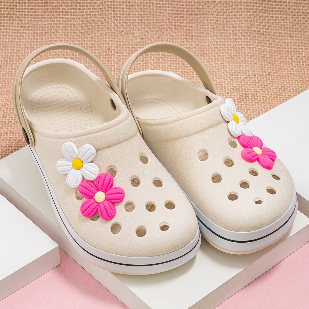 Babuche Infantil Feminino De Flores Várias Cores Para Meninas Confortável Delicado Envio Já