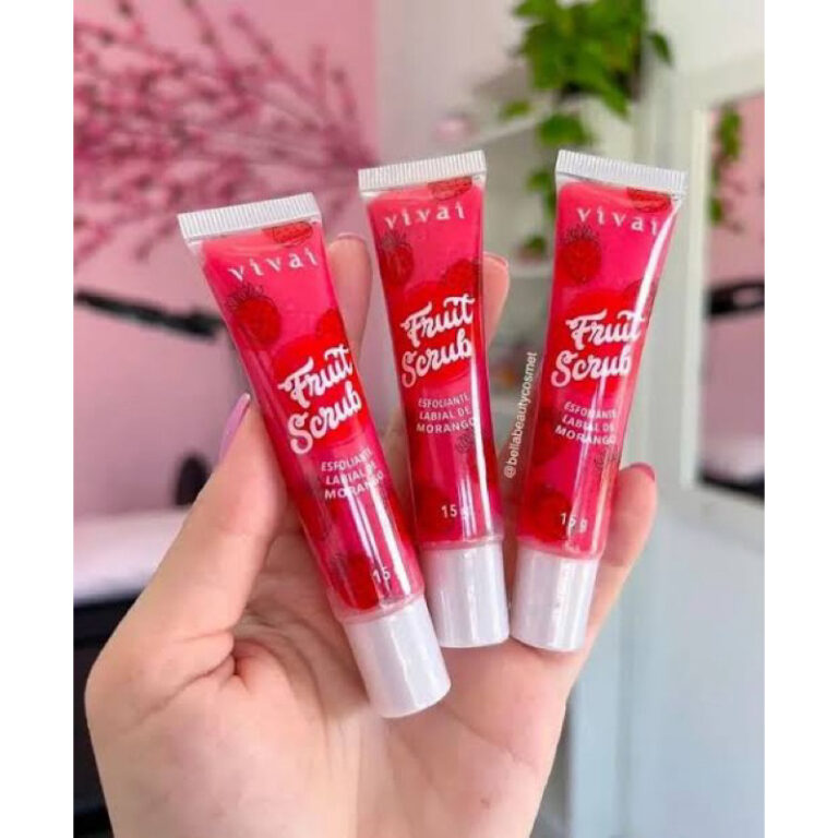 Kit esfoliantes labiais sabor morango Vivai