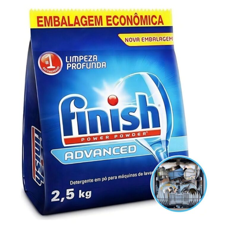 Finish Em Pó 2,5kg Detergente Sabão Para Maquina