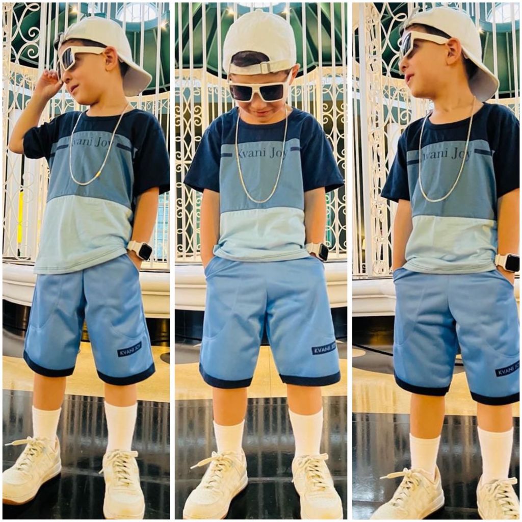 Conjunto Infantil Menino Verão  Camiseta + Bermuda Confortável | 1 a 12 Anos