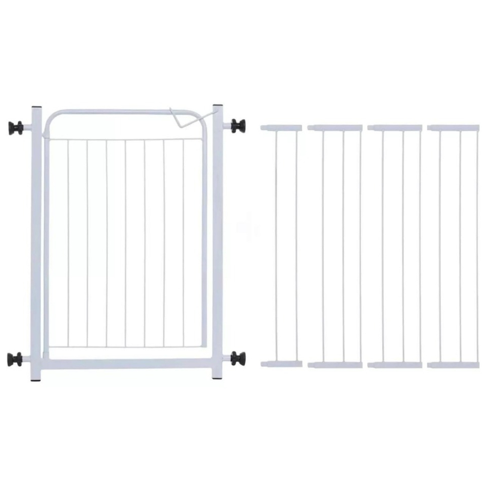 Portão Pet Grade Para Cachorro (68cm A 153cm) Cercado de Proteção